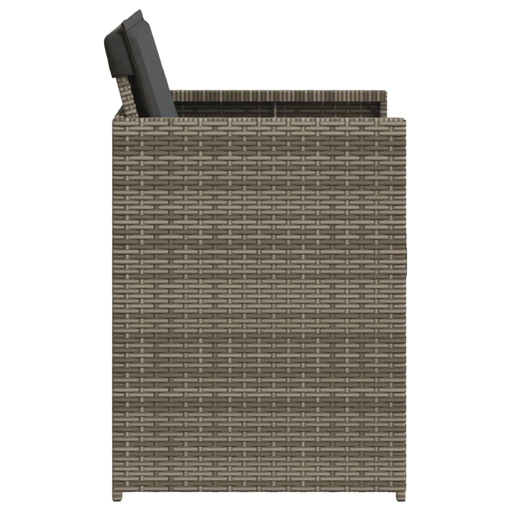 Garden Chairs With Cushions 4 Pcs Poly Rattan