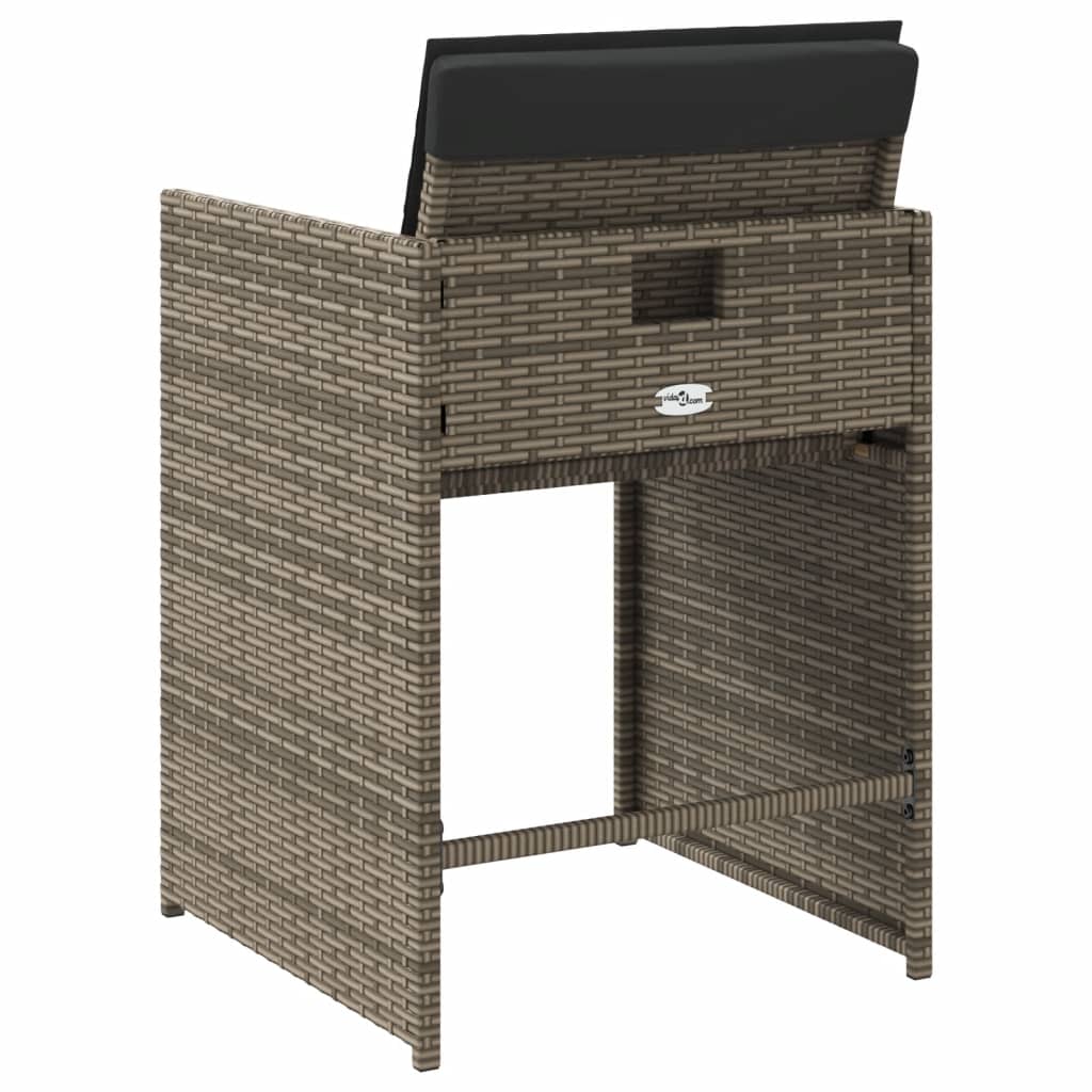Garden Chairs With Cushions 4 Pcs Poly Rattan