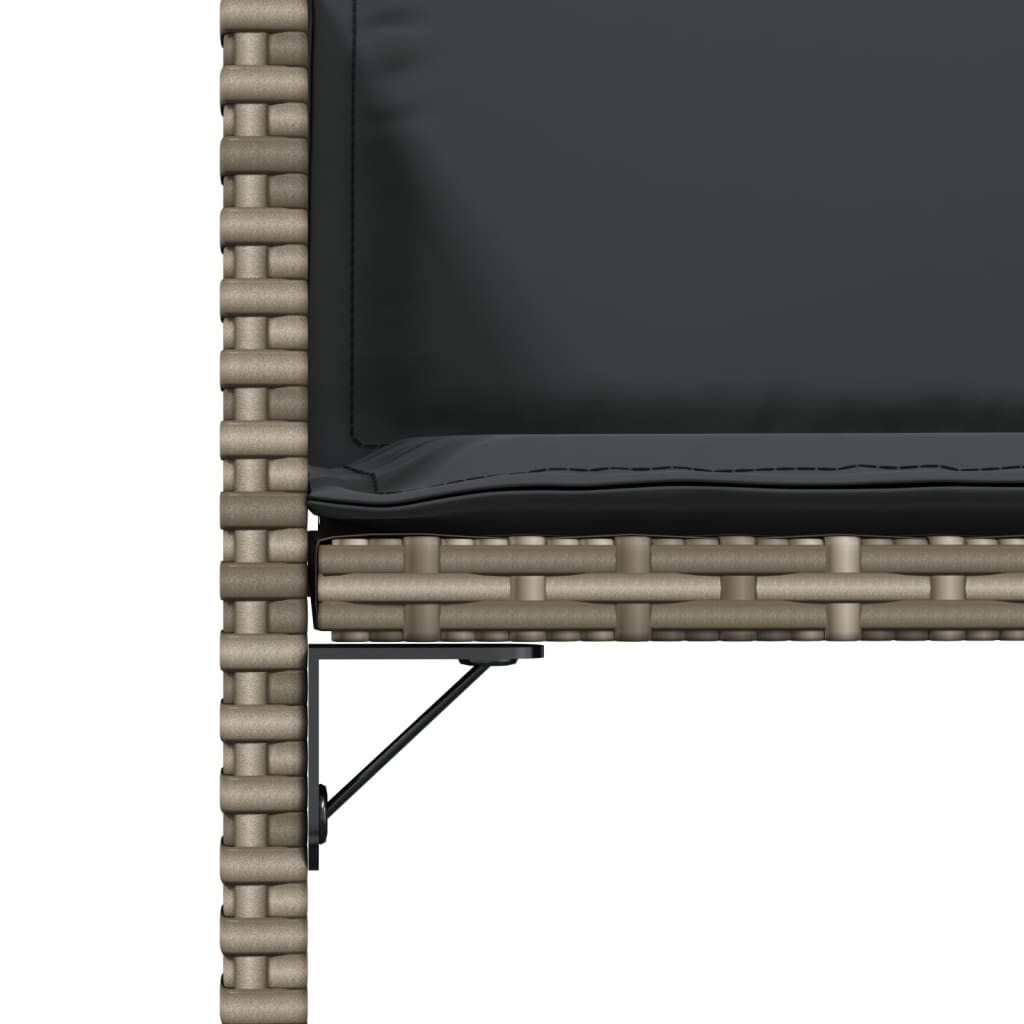 Garden Chairs With Cushions 4 Pcs Poly Rattan