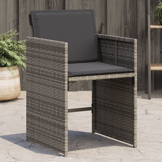Garden Chairs With Cushions 4 Pcs Poly Rattan