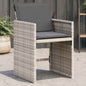 Garden Chairs With Cushions 4 Pcs Poly Rattan