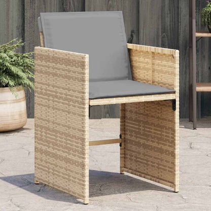 Garden Chairs With Cushions 4 Pcs Poly Rattan