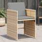 Garden Chairs With Cushions 4 Pcs Poly Rattan
