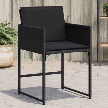 Garden Chairs With Cushions 4 Pcs Poly Rattan