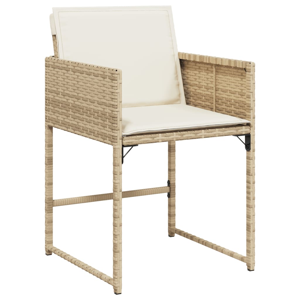 Garden Chairs With Cushions 4 Pcs Poly Rattan