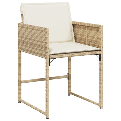 Garden Chairs With Cushions 4 Pcs Poly Rattan