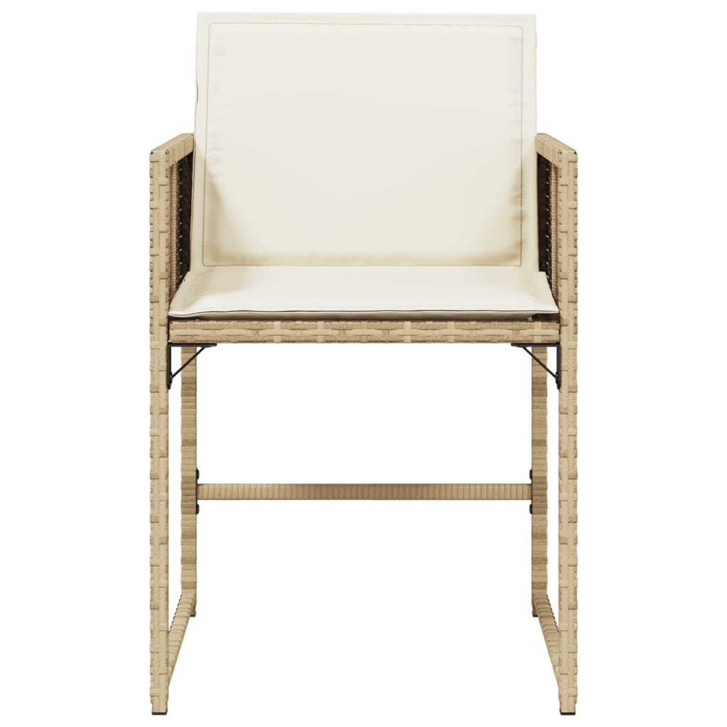 Garden Chairs With Cushions 4 Pcs Poly Rattan