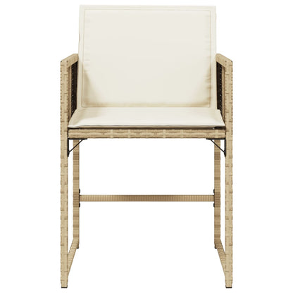 Garden Chairs With Cushions 4 Pcs Poly Rattan