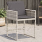 Garden Chairs With Cushions 4 Pcs Poly Rattan