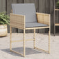 Garden Chairs With Cushions 4 Pcs Poly Rattan