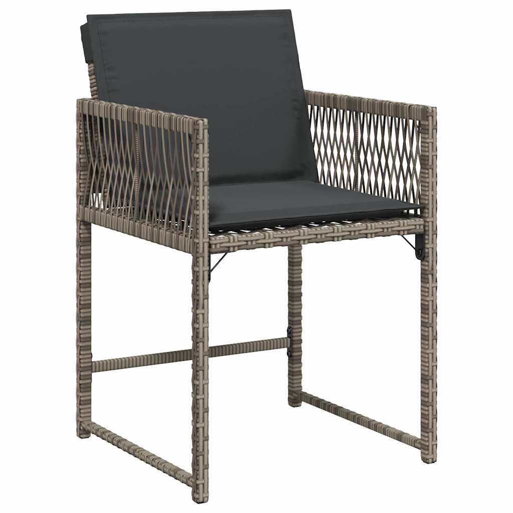 Garden Chairs With Cushions 4 Pcs Poly Rattan