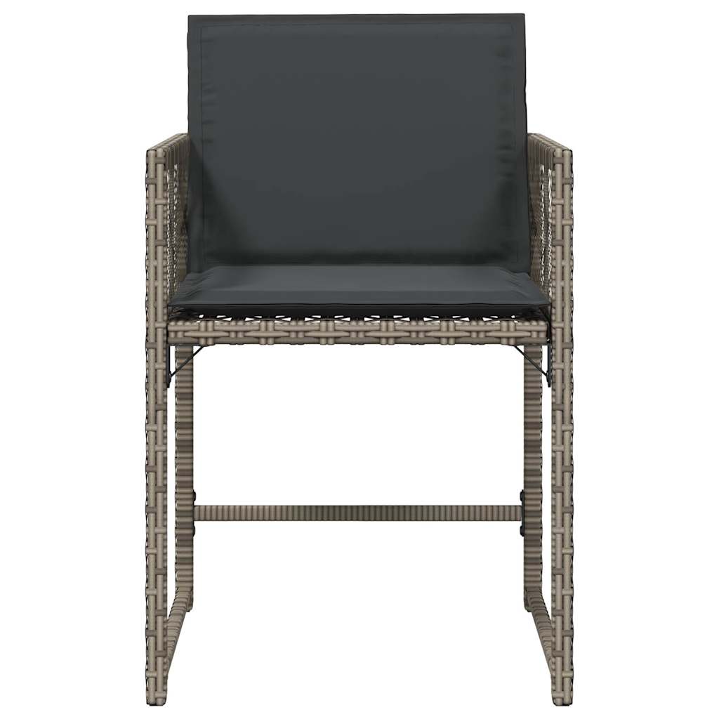 Garden Chairs With Cushions 4 Pcs Poly Rattan