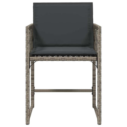 Garden Chairs With Cushions 4 Pcs Poly Rattan