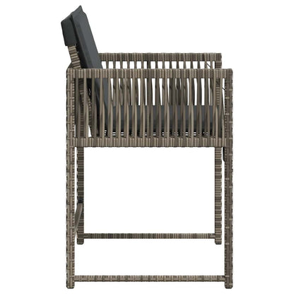 Garden Chairs With Cushions 4 Pcs Poly Rattan