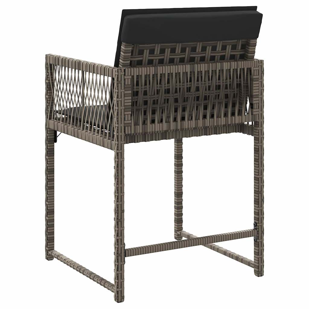 Garden Chairs With Cushions 4 Pcs Poly Rattan