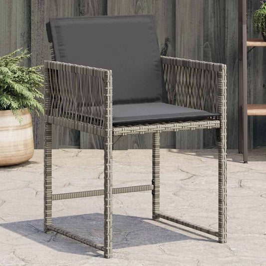 Garden Chairs With Cushions 4 Pcs Poly Rattan