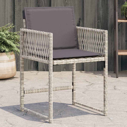 Garden Chairs With Cushions 4 Pcs Poly Rattan