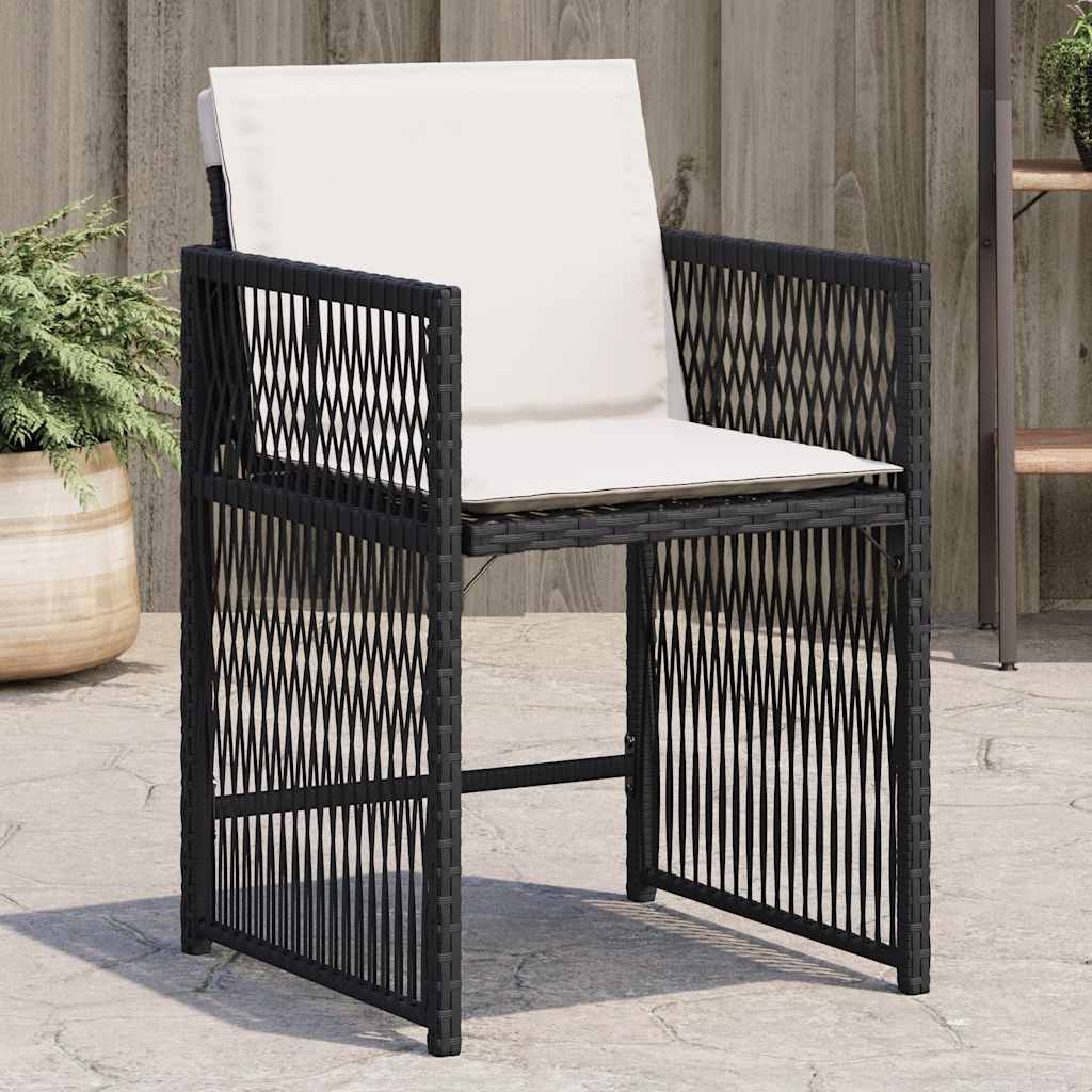 Garden Chairs With Cushions 4 Pcs Poly Rattan