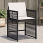 Garden Chairs With Cushions 4 Pcs Poly Rattan