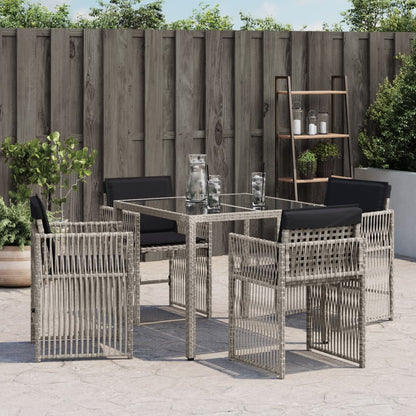 Garden Chairs With Cushions 4 Pcs Poly Rattan