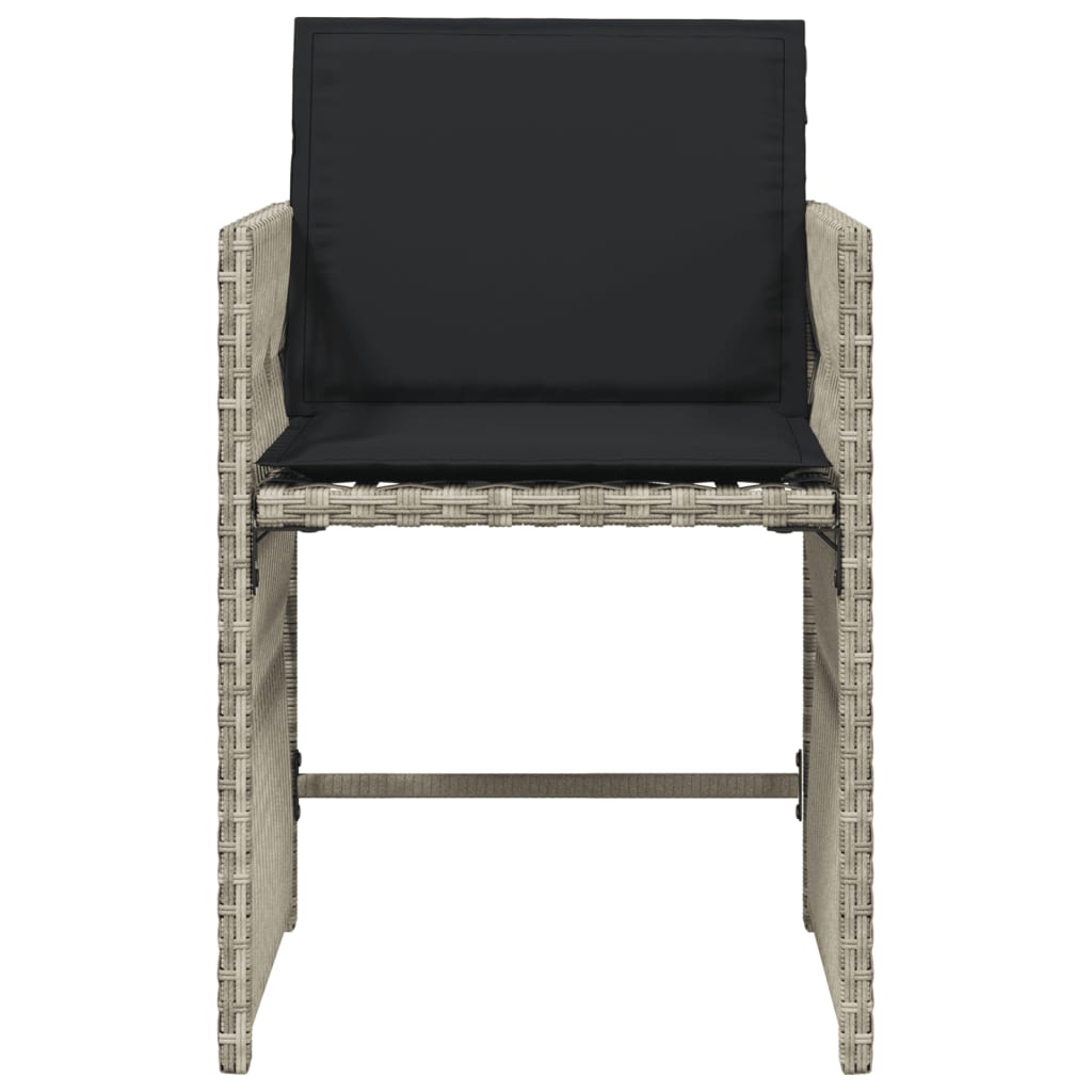 Garden Chairs With Cushions 4 Pcs Poly Rattan