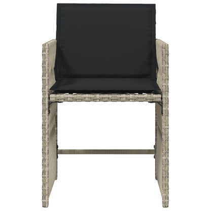 Garden Chairs With Cushions 4 Pcs Poly Rattan