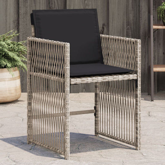 Garden Chairs With Cushions 4 Pcs Poly Rattan