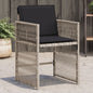 Garden Chairs With Cushions 4 Pcs Poly Rattan