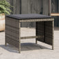 Garden Stools With Cushions 4 Pcs 41X41X36 Cm Poly Rattan