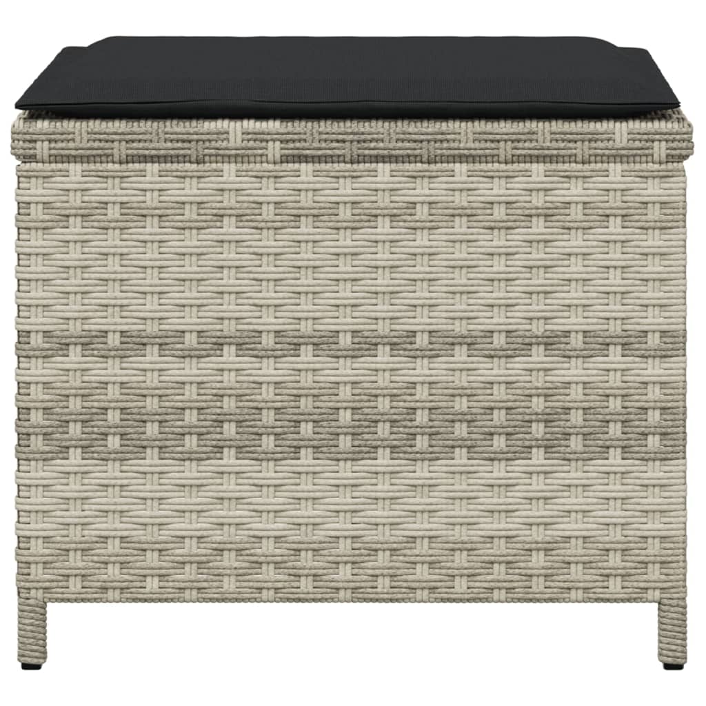 Garden Stools With Cushions 4 Pcs 41X41X36 Cm Poly Rattan