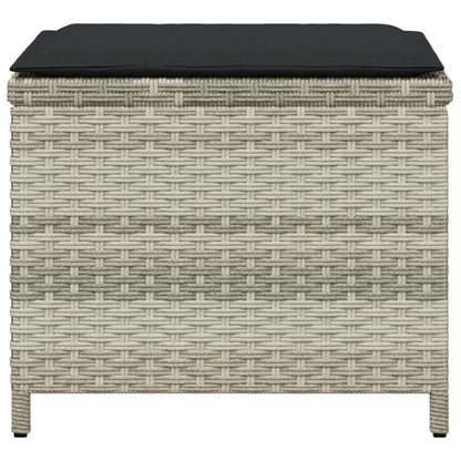 Garden Stools With Cushions 4 Pcs 41X41X36 Cm Poly Rattan