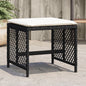 Garden Stools With Cushions 4 Pcs 41X41X36 Cm Poly Rattan