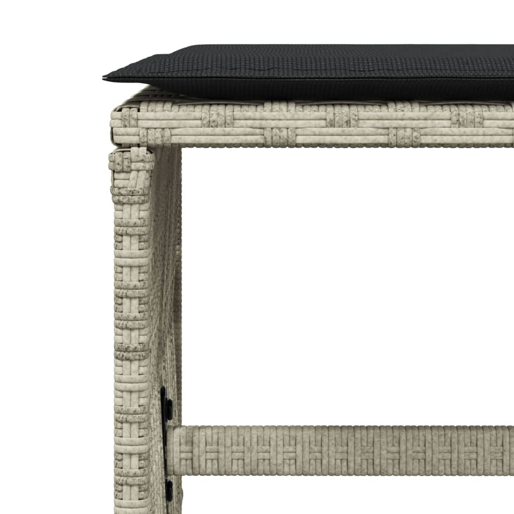 Garden Stools With Cushions 4 Pcs 41X41X36 Cm Poly Rattan