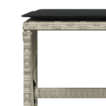 Garden Stools With Cushions 4 Pcs 41X41X36 Cm Poly Rattan