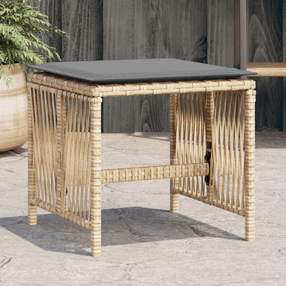 Garden Stools With Cushions 4 Pcs 41X41X36 Cm Poly Rattan