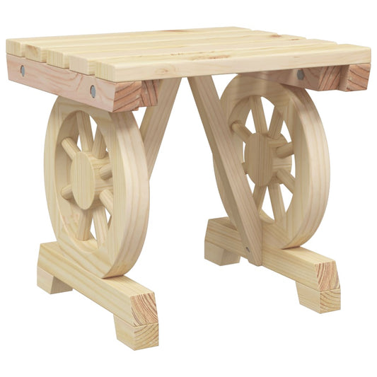 Garden Footstool 40X36.5X38.5 Cm Solid Wood Fir