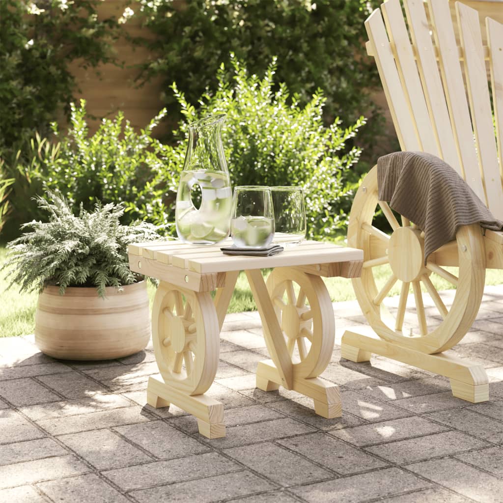 Garden Footstool 40X36.5X38.5 Cm Solid Wood Fir