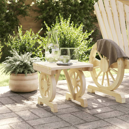 Garden Footstool 40X36.5X38.5 Cm Solid Wood Fir