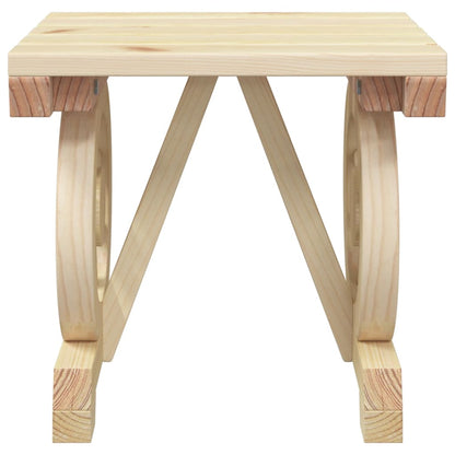 Garden Footstool 40X36.5X38.5 Cm Solid Wood Fir