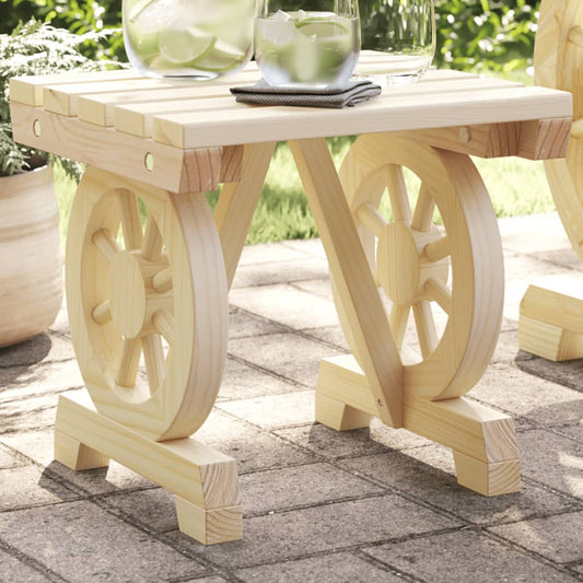 Garden Footstool 40X36.5X38.5 Cm Solid Wood Fir