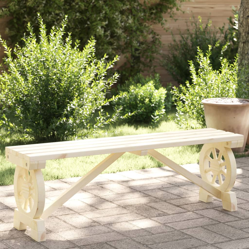 Garden Footstool 40X36.5X38.5 Cm Solid Wood Fir