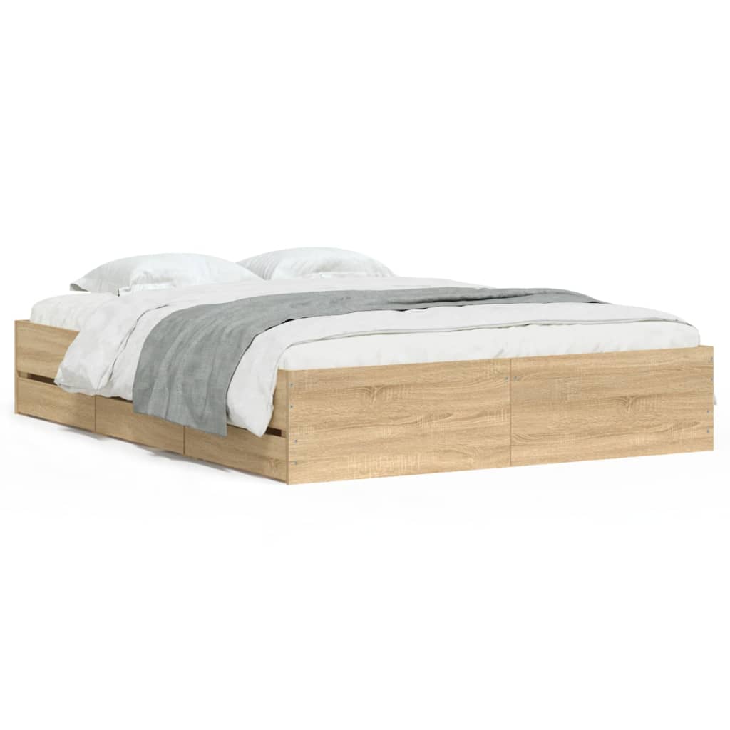 Bed Frame With Drawers Without Mattress