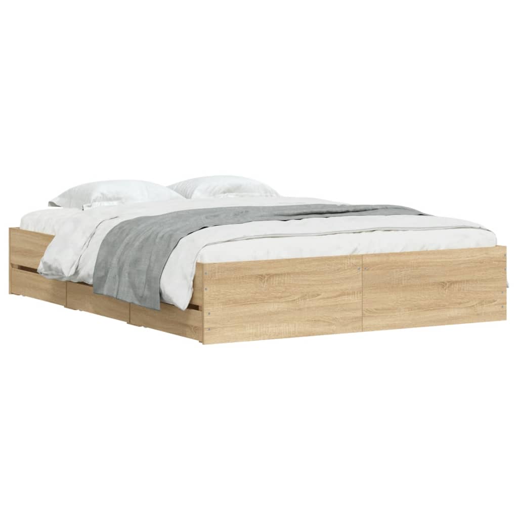 Bed Frame With Drawers Without Mattress