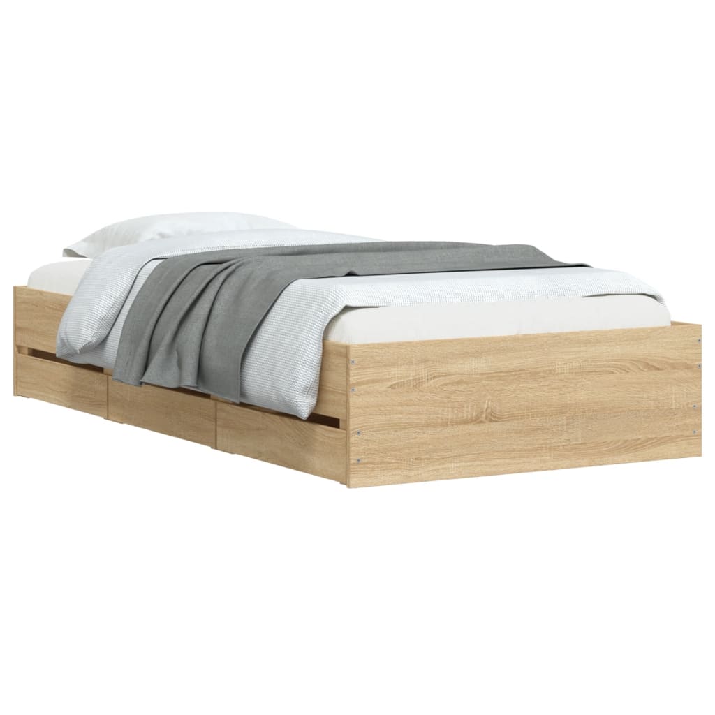 Bed Frame With Drawers Without Mattress