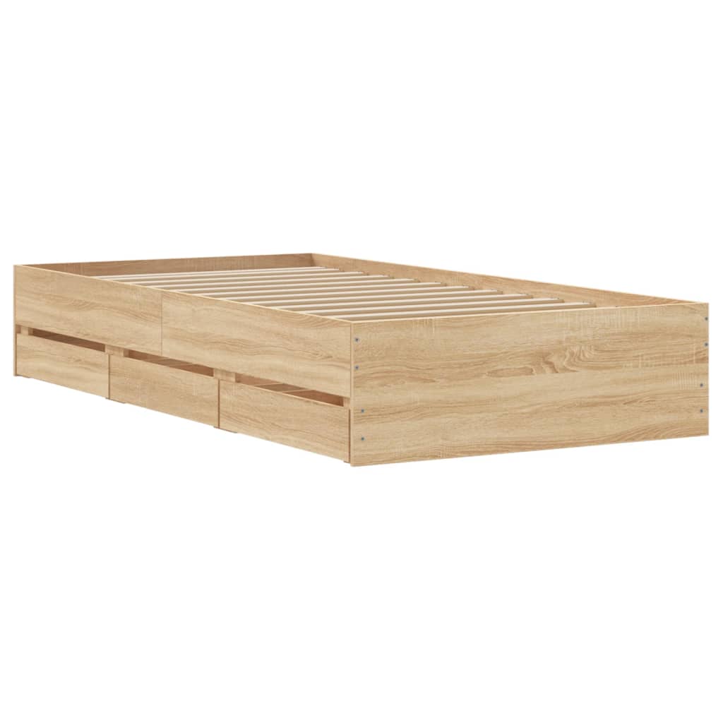 Bed Frame With Drawers Without Mattress