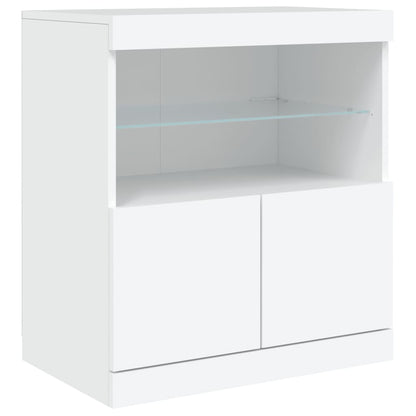 Sideboard With Led Lights 60X37X67 Cm