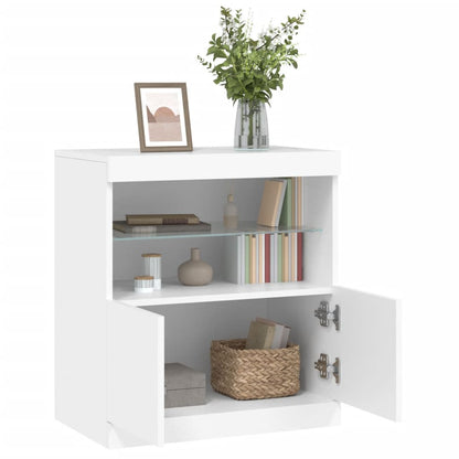 Sideboard With Led Lights 60X37X67 Cm