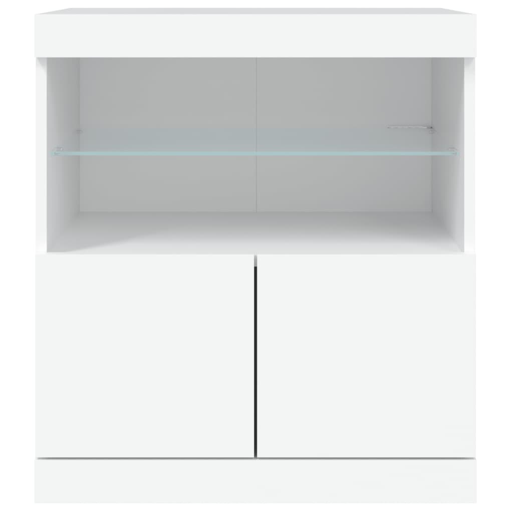 Sideboard With Led Lights 60X37X67 Cm