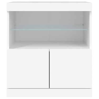 Sideboard With Led Lights 60X37X67 Cm