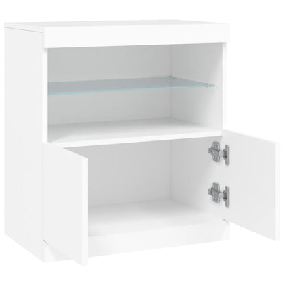 Sideboard With Led Lights 60X37X67 Cm